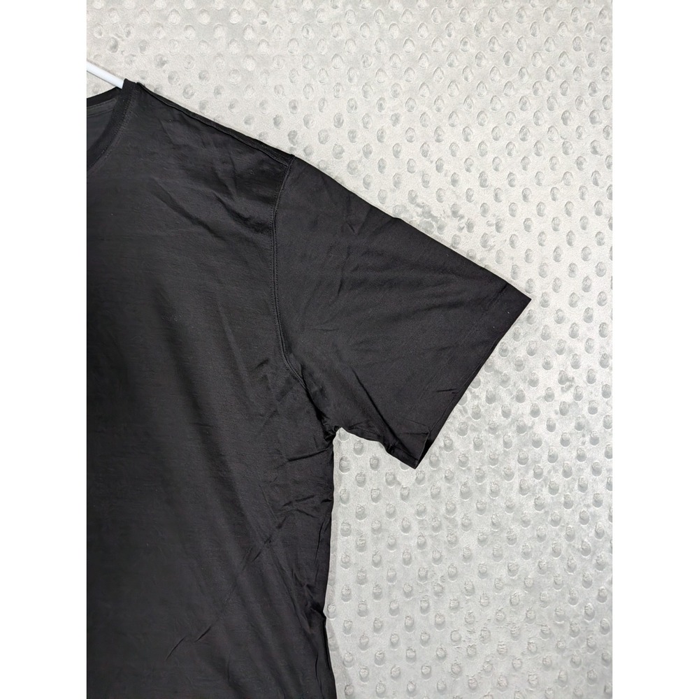 Ralph Lauren Purple Label Crewneck T-Shirt Men's XL Short Black Made In Italy - Picture 3 of 9